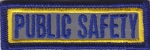 PUBLIC SAFETY 3 X 1 Reflective Tab Patch